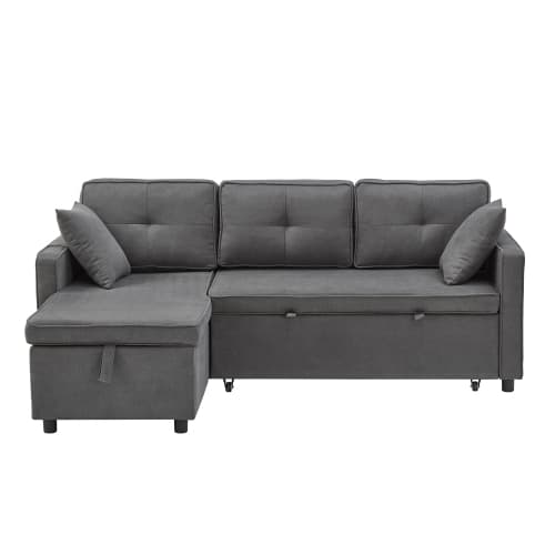 Effortless Comfort: Villalta Home Grey Corner Sofa Bed with Storage - image 12