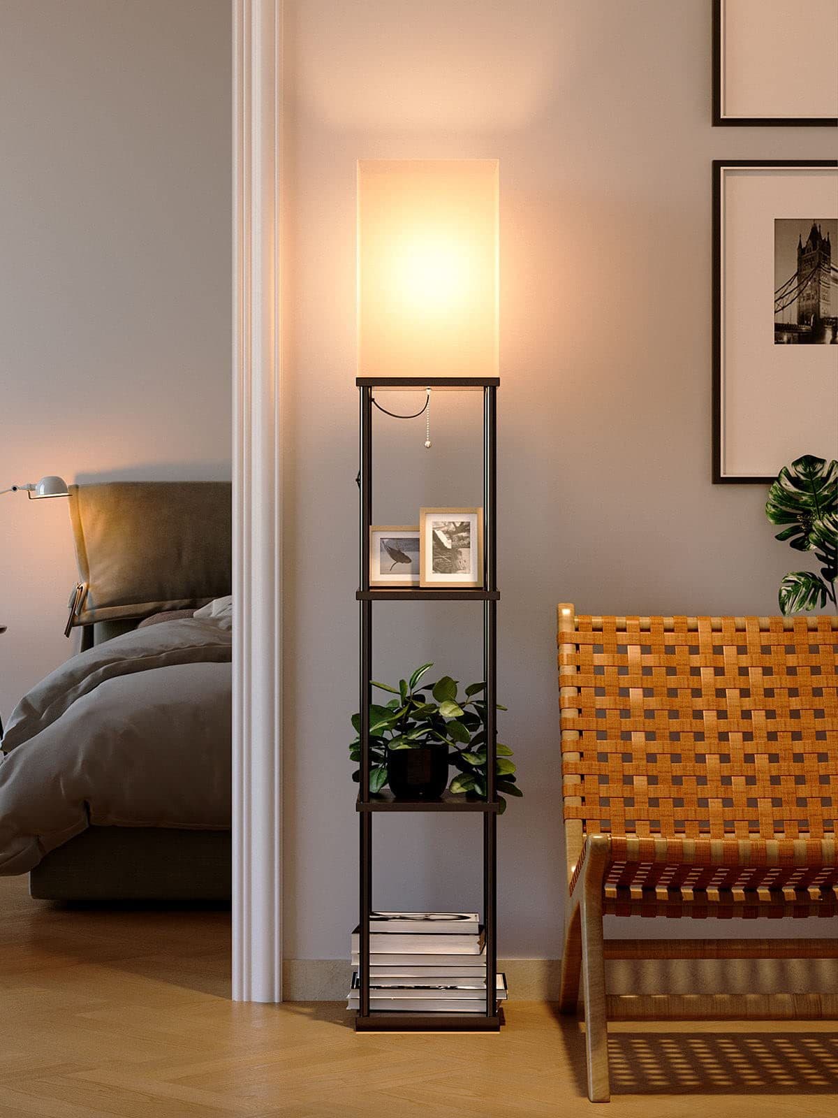 Transform Your Space with this 3-Tier Storage Floor Lamp - image 7