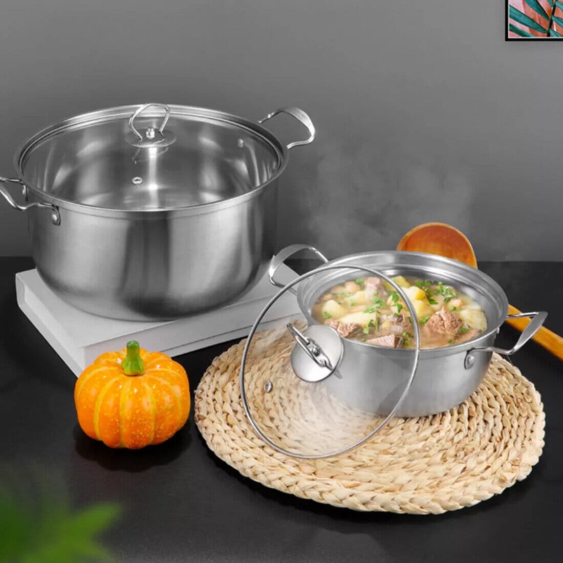 Complete 11-Piece Stainless Steel Pot and Pan Set - image 4