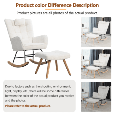 Discover Effortless Comfort in the Villalta Home White Rocking Chair - image 24