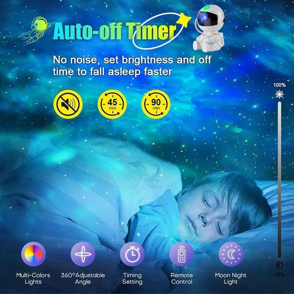 Astronaut Star Projector with Colour Night Sky and Remote Control - image 2