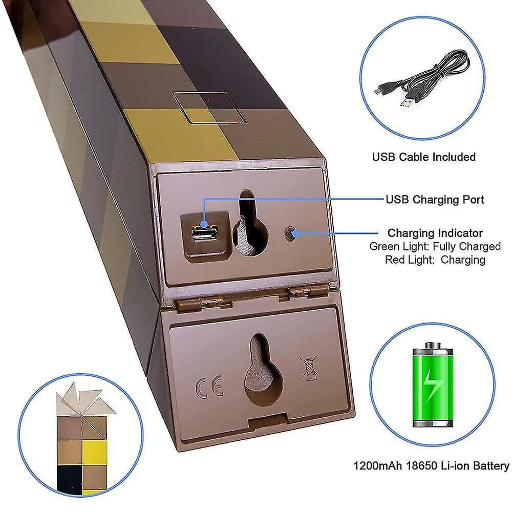 Pixel Torch Wall Lamp for Gaming Bedrooms - image 5