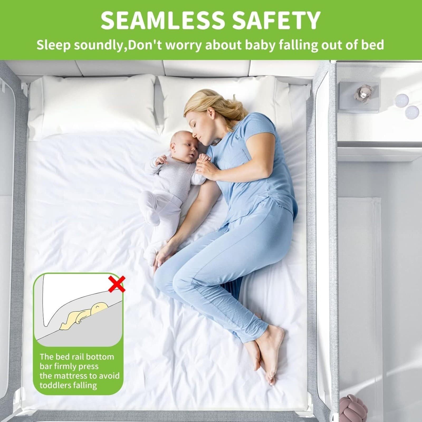 1.5m Adjustable Toddler Bed Guard for Peaceful Nights - image 7