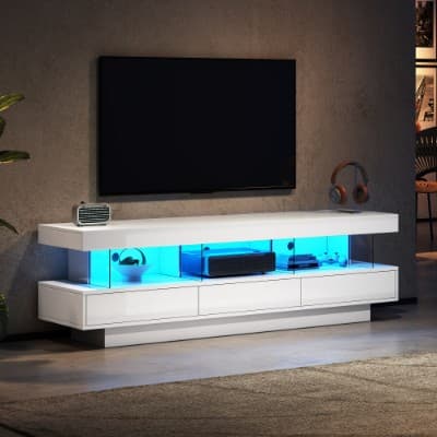 Elevate Your Living Room with a Modern High Gloss TV Unit