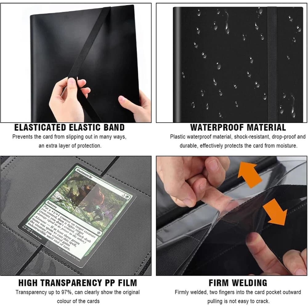 360-Pocket Card Collection Binder with Elastic Strap Closure - image 13
