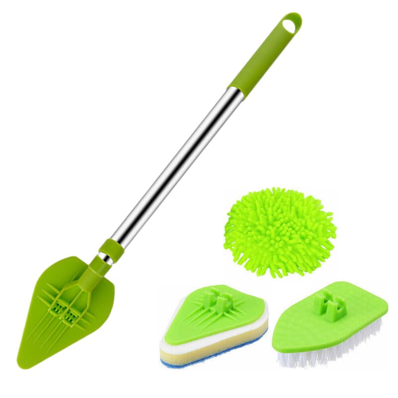 3-in-1 Telescopic Bathroom Cleaning Brush with Interchangeable Heads - image 15