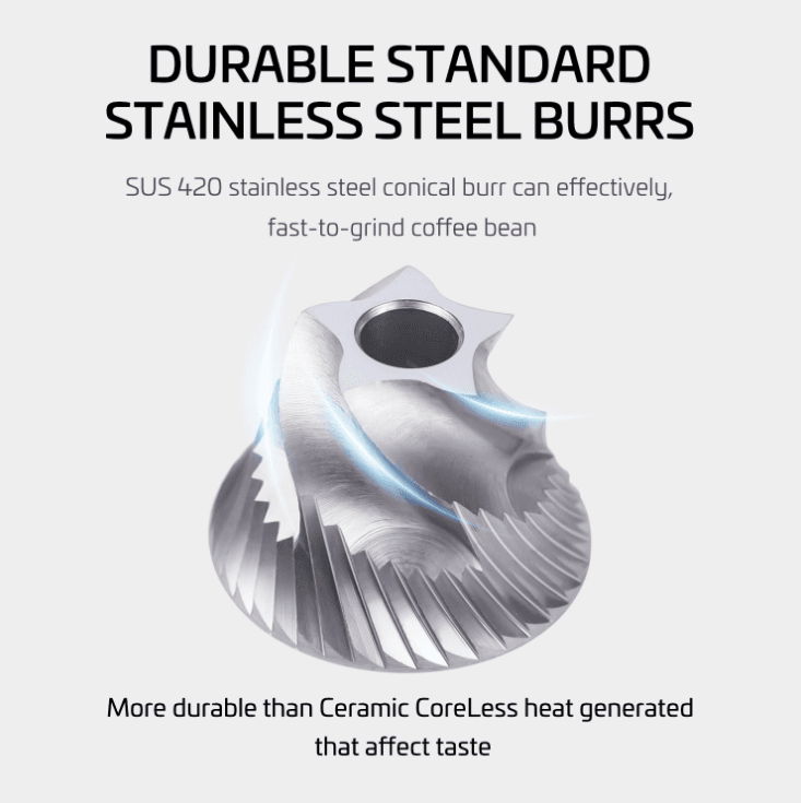 Conical Burr Hand Grinder with 24 Grind Settings - image 7