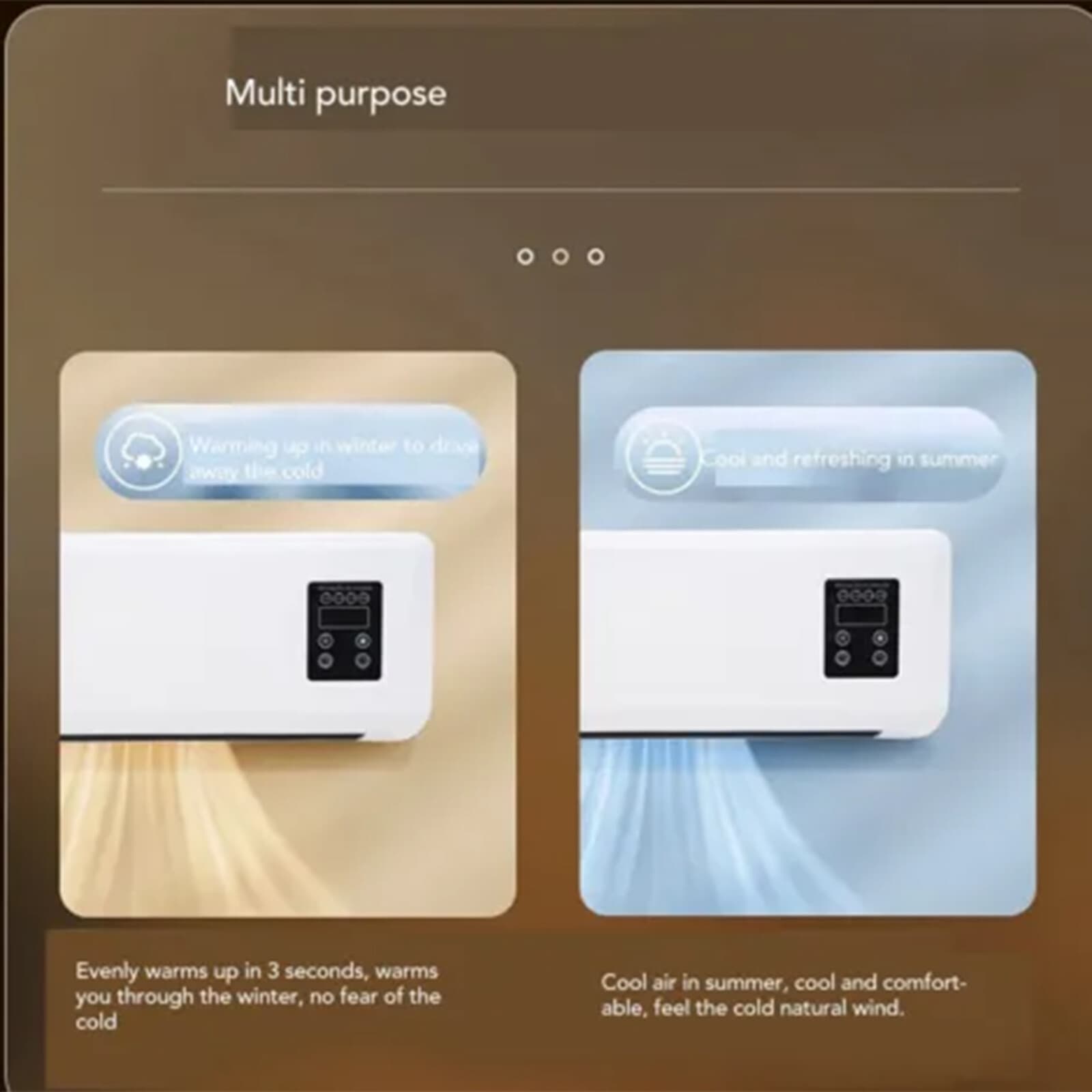 Elevate Your Space with this Wall Mounted Heater & Fan - image 9