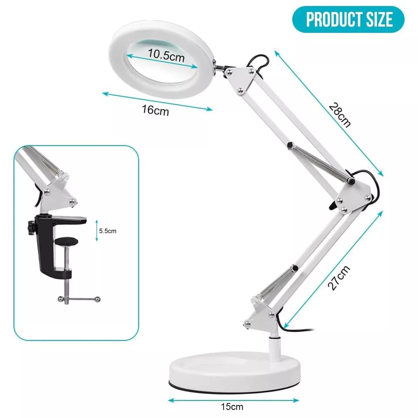 10X Magnifying LED Desk Lamp for Effortless Detail Work - image 3