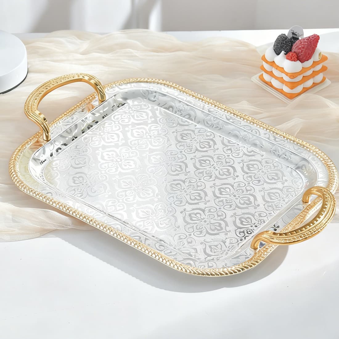 Transform Your Hosting with This Elegant Gold Tray Set - image 4