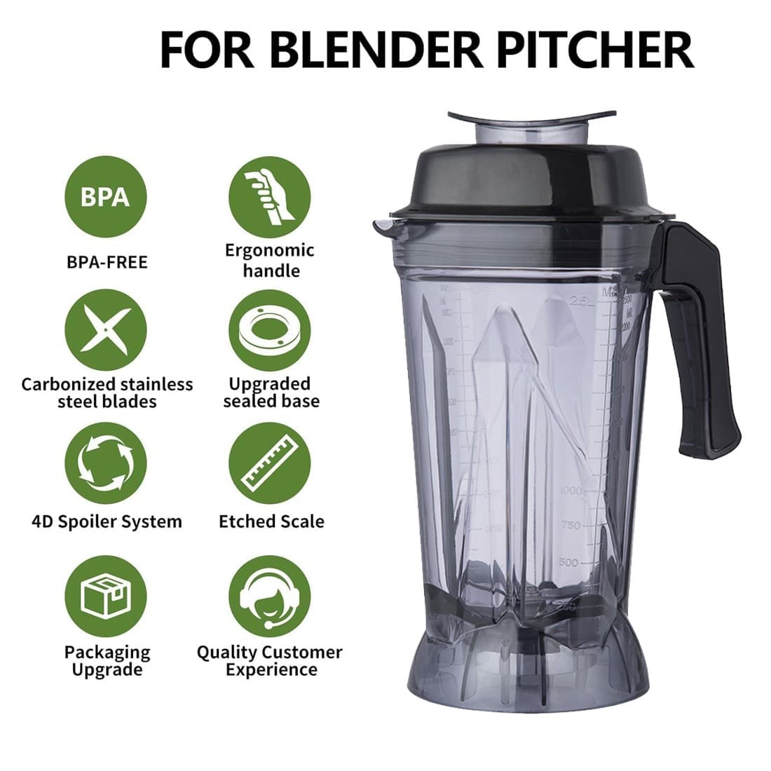 Transform Your Prep with this Universal 2.5L Blender Jug - image 4