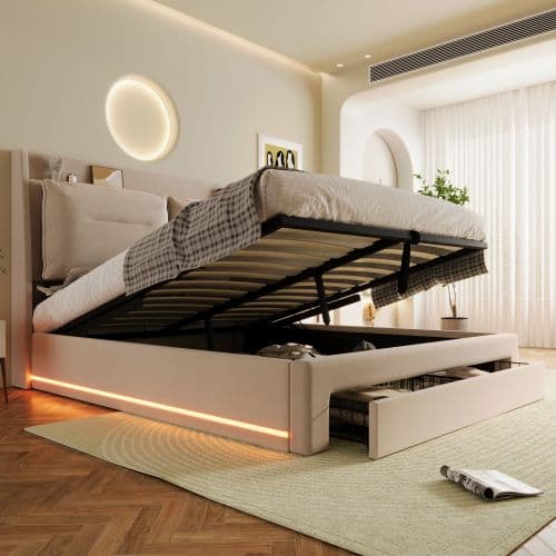 Transform Your Bedroom with this Premium Velvet Storage Bed - image 15
