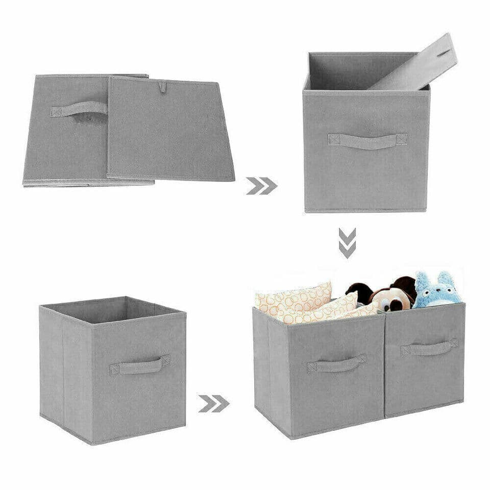 Versatile & Collapsible Fabric Storage Boxes - image 7