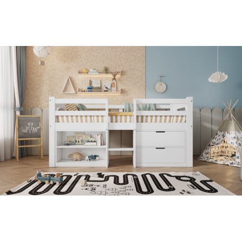 Transform Their Room with the Villalta Home White Single Storage Bed - image 1