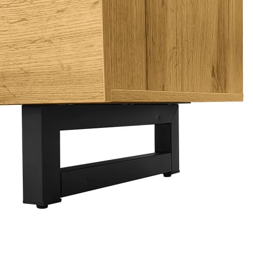Industrial Style TV Stand, 170cm, in Wood and Grey - image 22