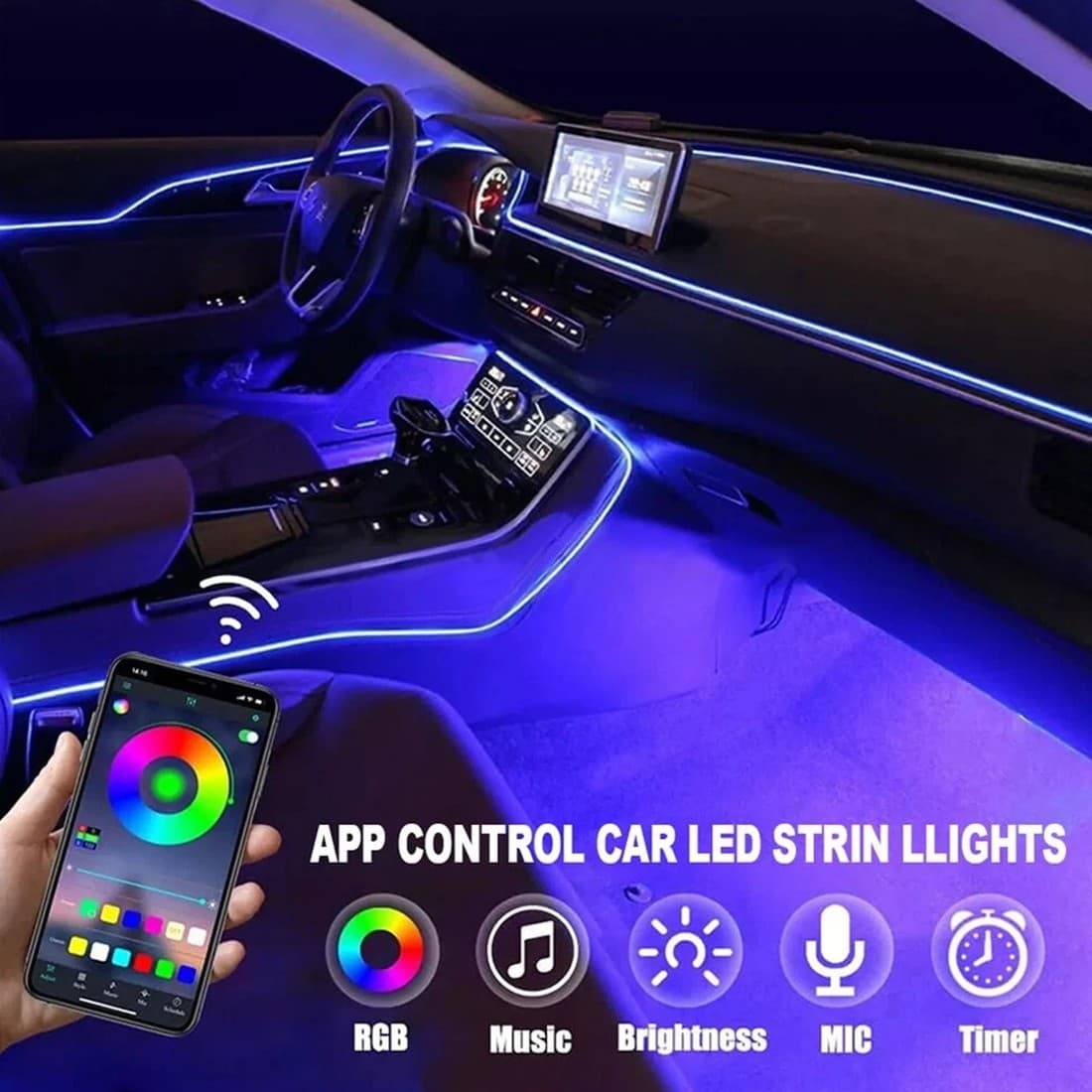 Transform Your Drive with App-Controlled RGB Car Lighting - image 2