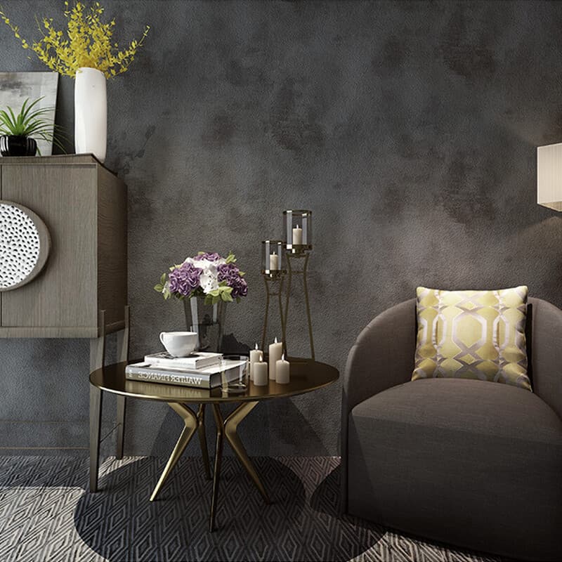 Transform Your Space with Dark Grey Concrete Effect Wallpaper - image 1