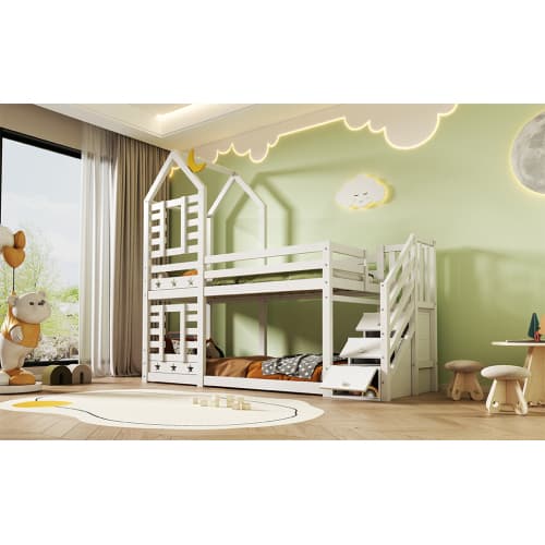 A Magical Cabin Bunk Bed with Clever Staircase Storage - image 22