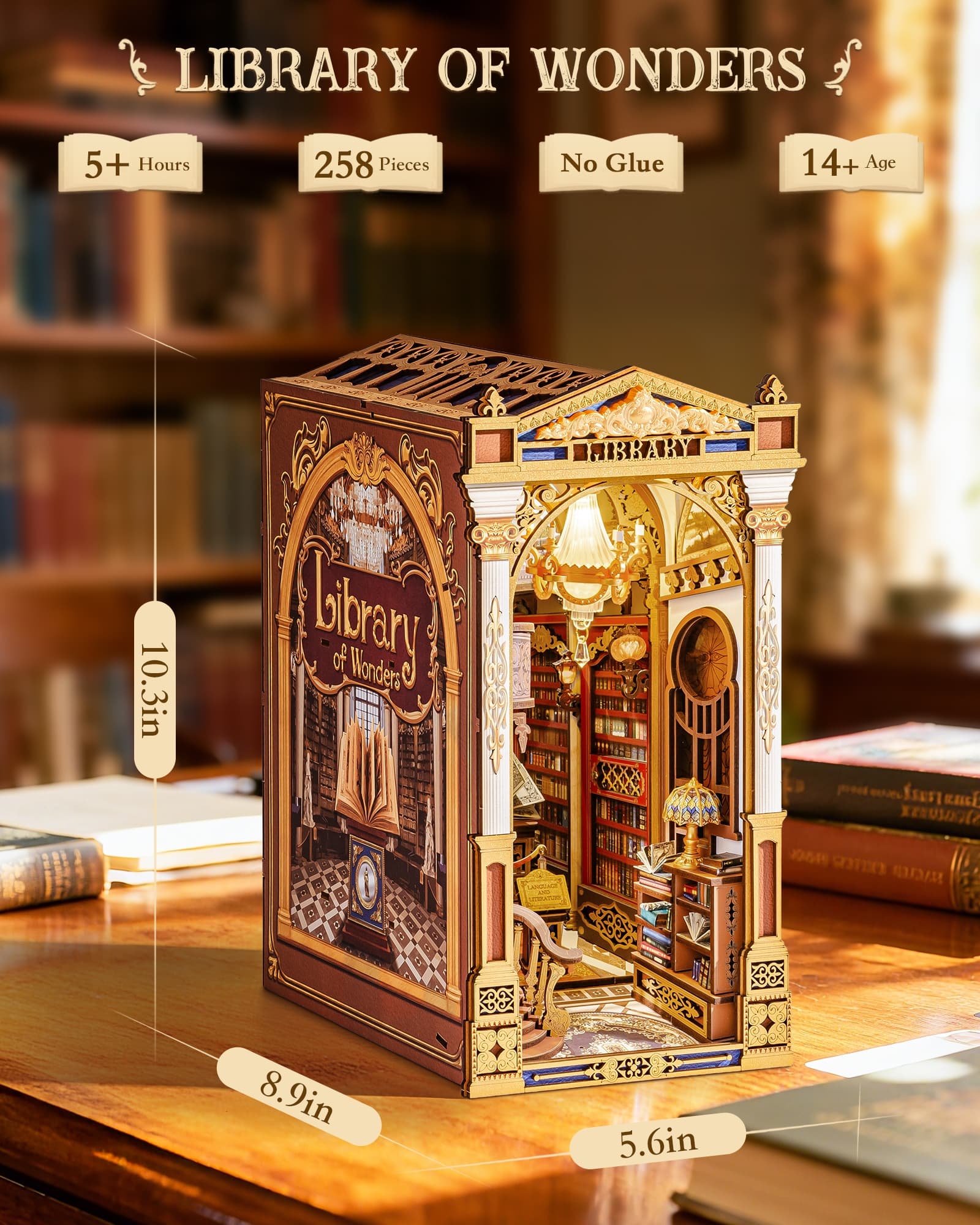 Transform Your Bookshelf with the Library of Wonders Book Nook - image 9