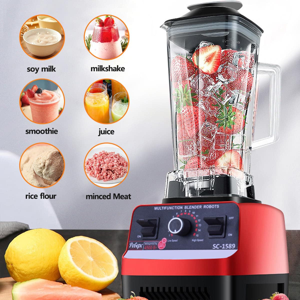 Professional 4500W High-Speed Blender for Perfect Smoothies - image 13