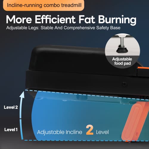 Compact Folding Treadmill with Adjustable Incline & Handrail - image 43