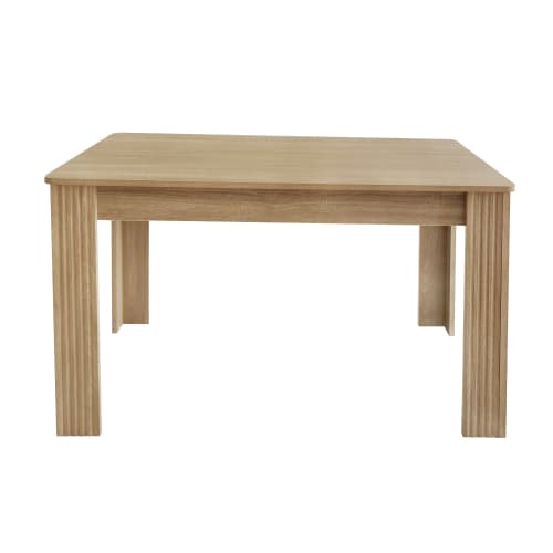 Modern Rectangular Dining Table for 4 People (Oak Effect) - image 2