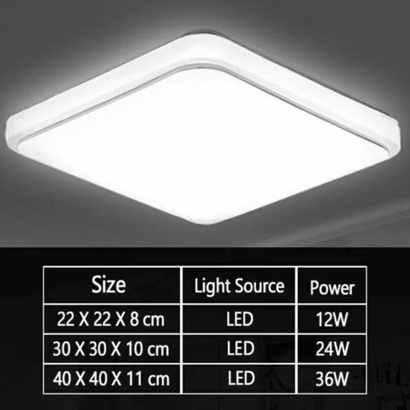 Modern Square LED Flush Mount Ceiling Light - image 4