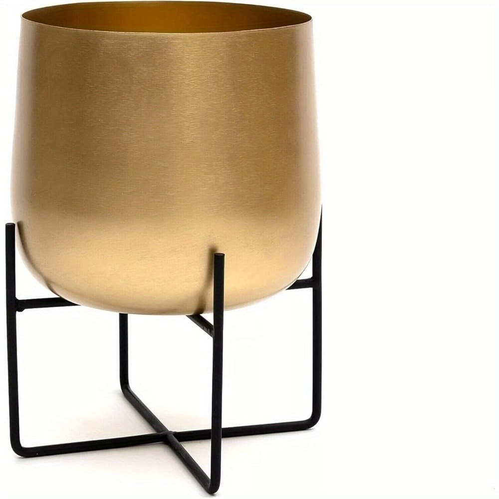 Transform Your Space with this Gold Planter & Stand