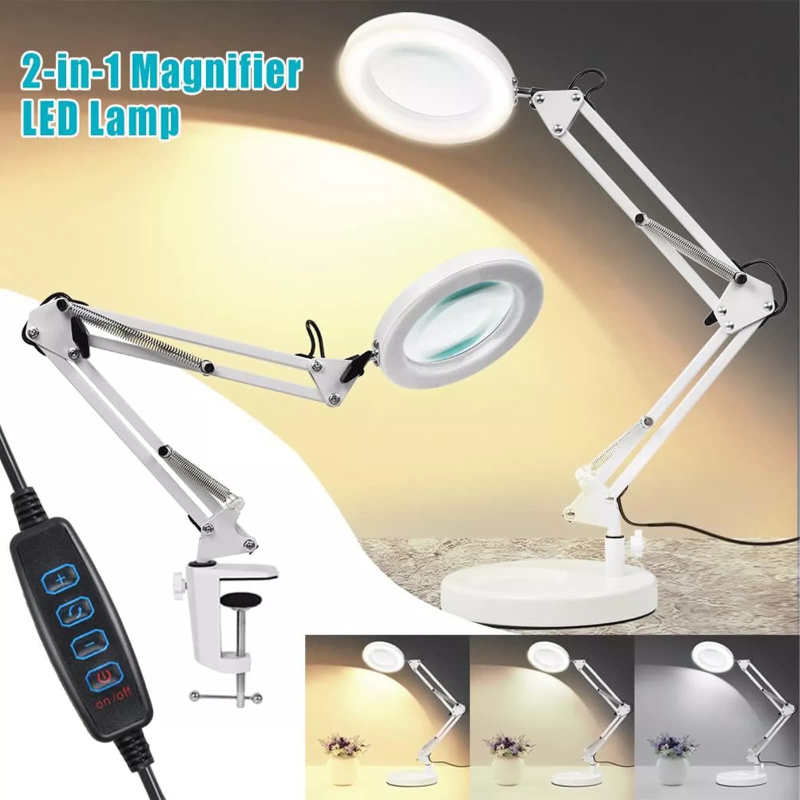 10X Magnifying LED Desk Lamp for Effortless Detail Work - image 1