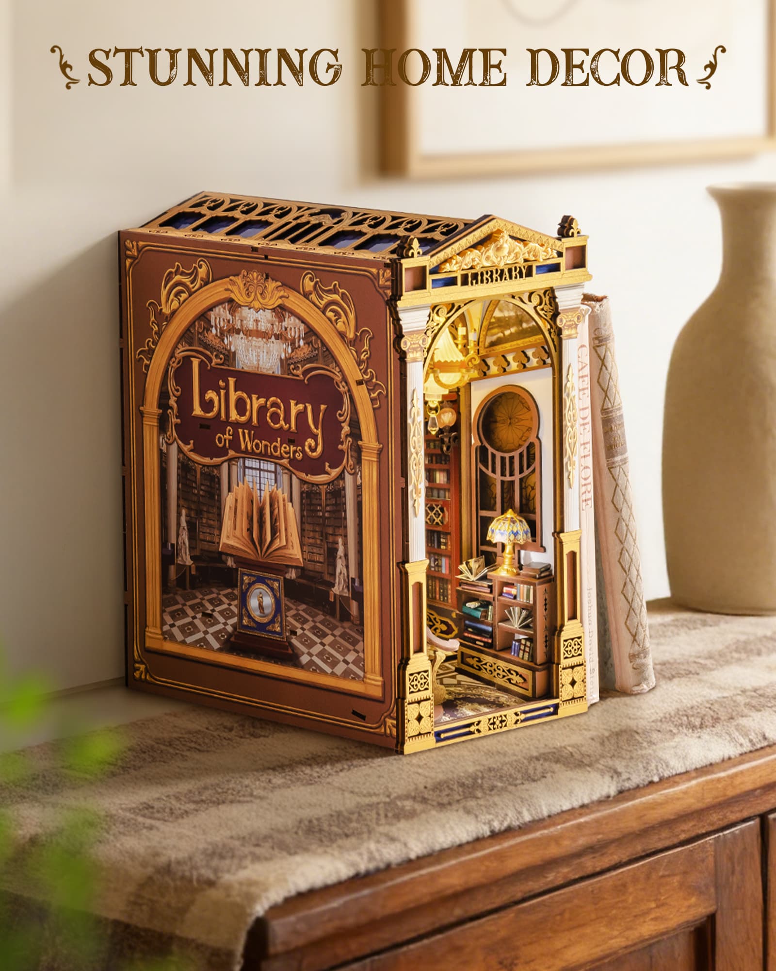 Transform Your Bookshelf with the Library of Wonders Book Nook - image 5