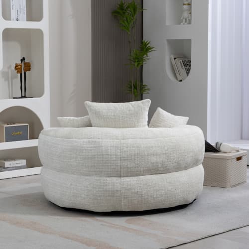 Unwind in Ultimate Comfort with Our High-Back Chenille Bean Bag - image 35
