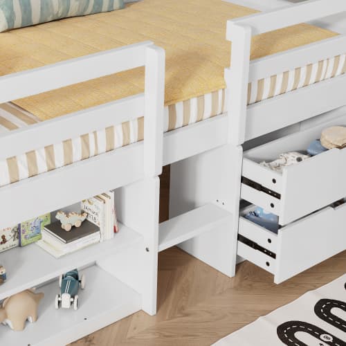 Transform Their Room with the Villalta Home White Single Storage Bed - image 14