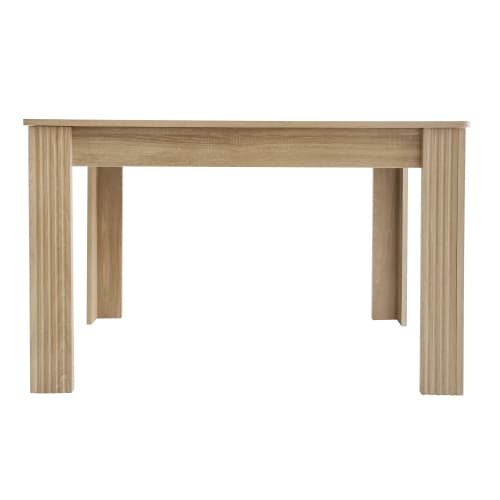 Modern Rectangular Dining Table for 4 People (Oak Effect) - image 16
