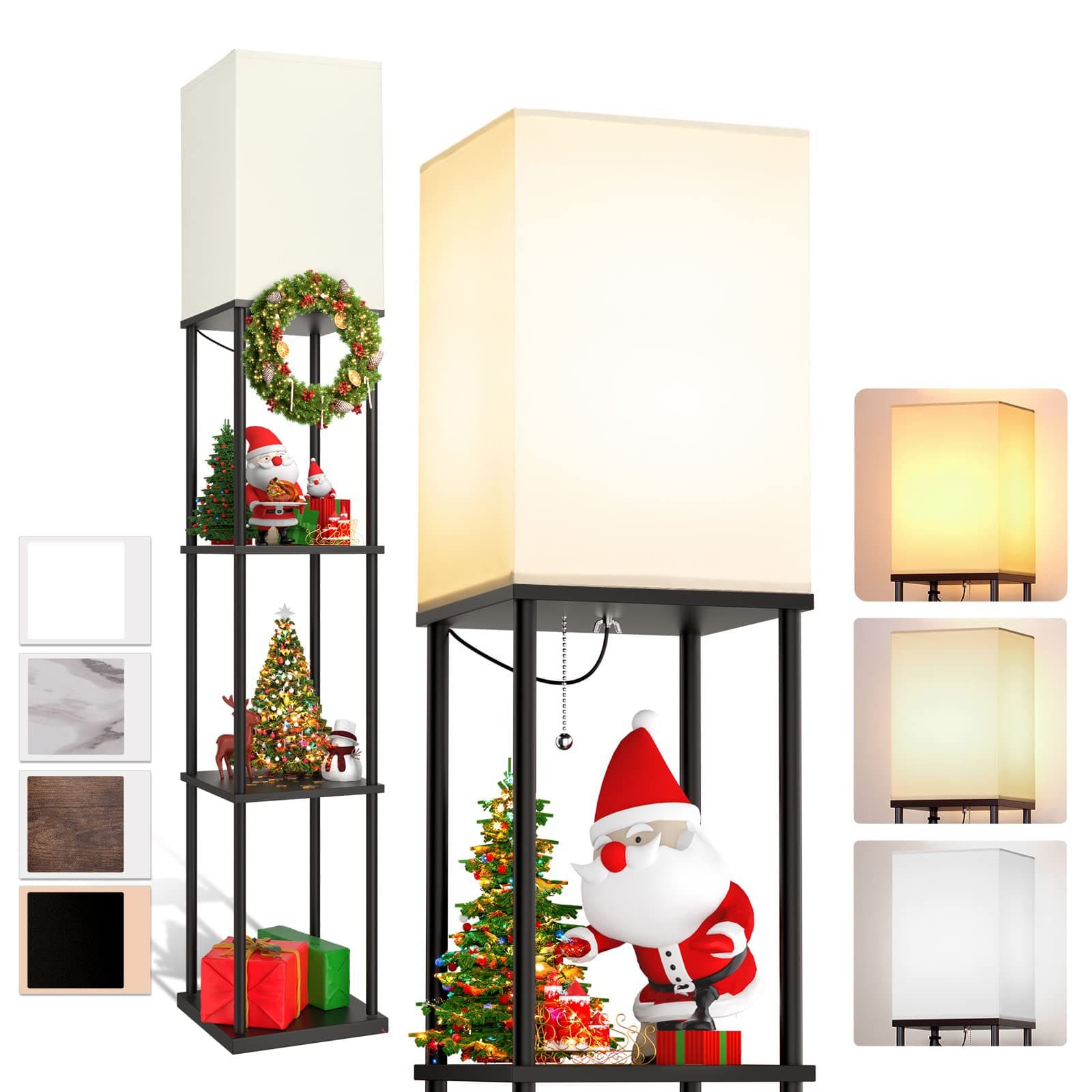 Transform Your Space with this 3-Tier Storage Floor Lamp