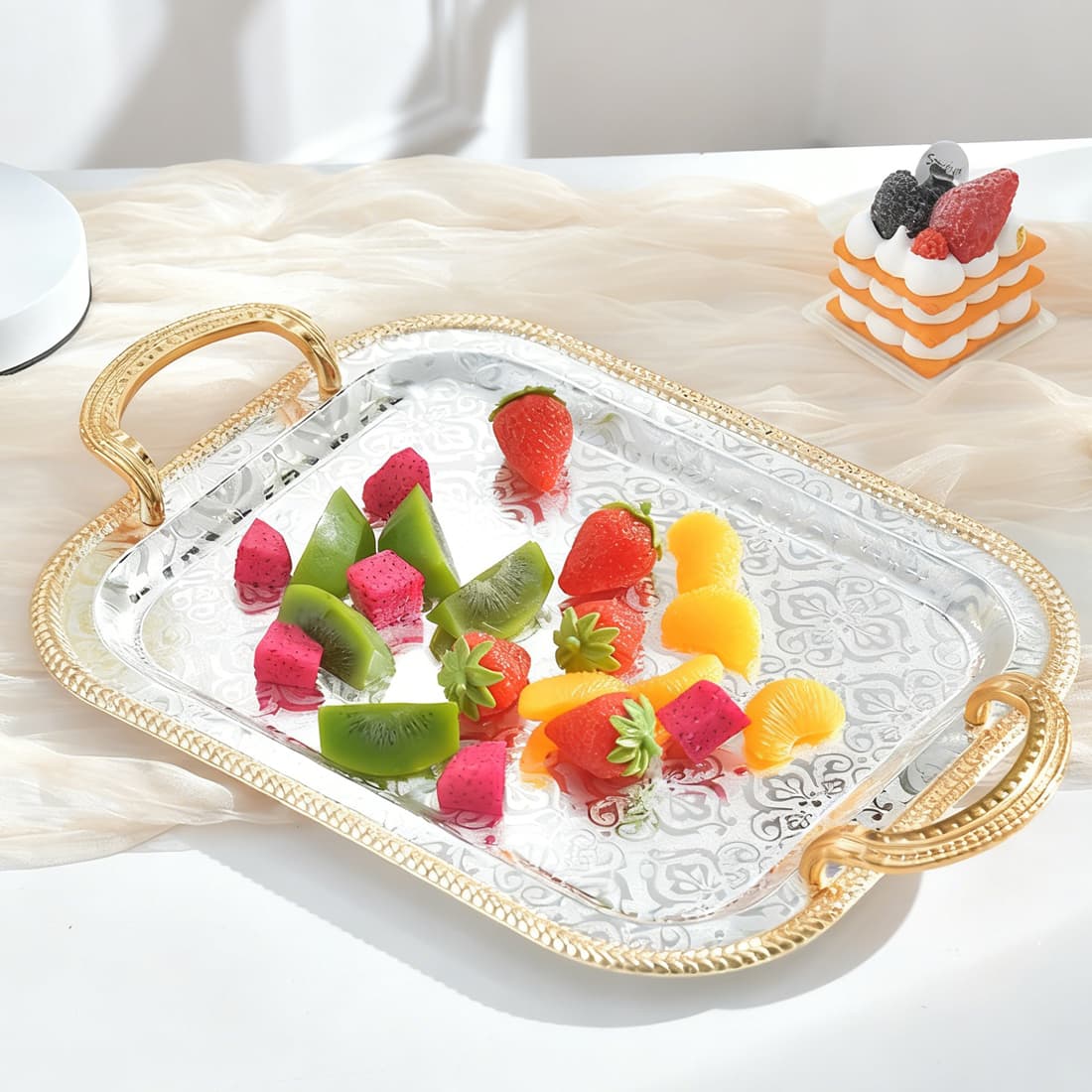 Transform Your Hosting with This Elegant Gold Tray Set - image 3