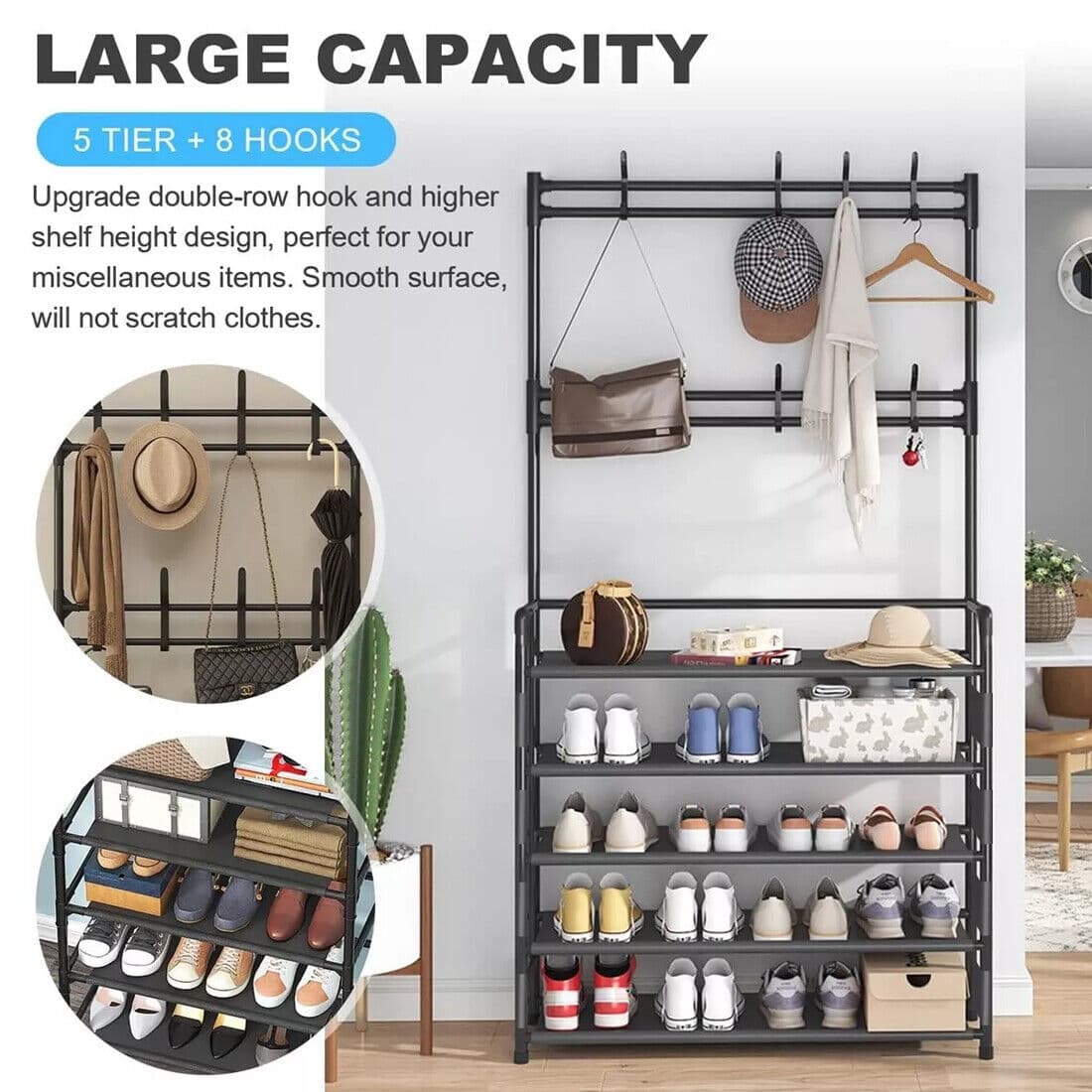 Transform Your Hallway with this 3-in-1 Coat & Shoe Stand - image 10