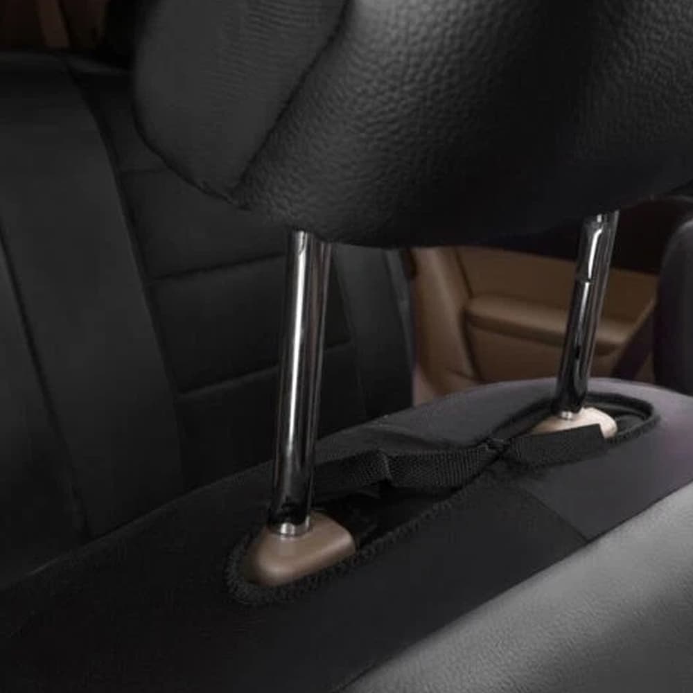 Full Set of Universal Car Seat Covers in Premium PU Leather - image 10