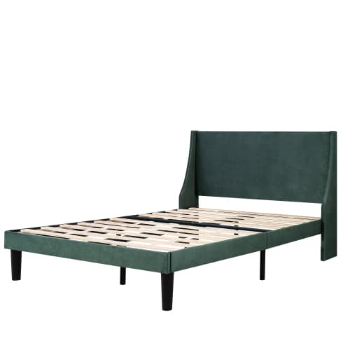 Transform Your Bedroom with this Dark Green Velvet Double Bed - image 7
