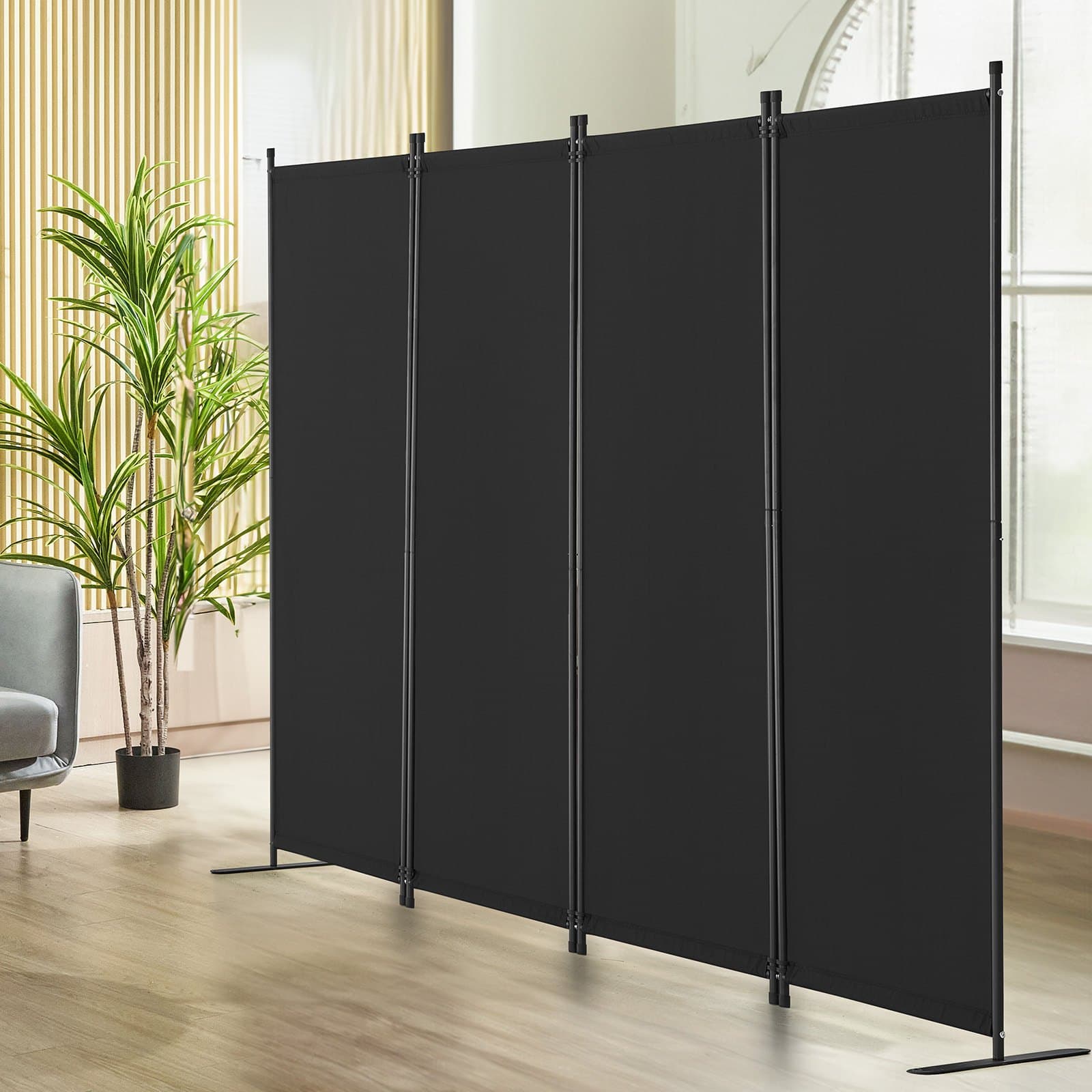 Sturdy 4-Panel Folding Privacy Screen - image 4