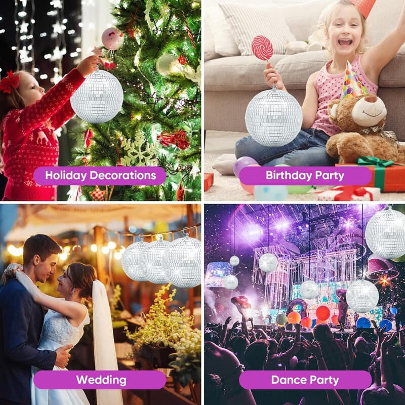 20cm Hanging Mirror Disco Ball for Parties and Home Décor - image 20