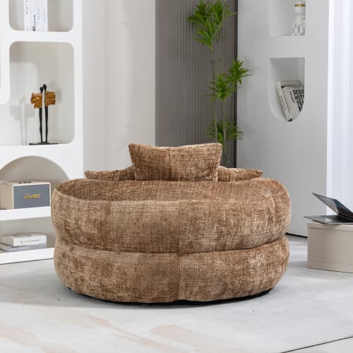 Unwind in Ultimate Comfort with Our High-Back Chenille Bean Bag - image 30