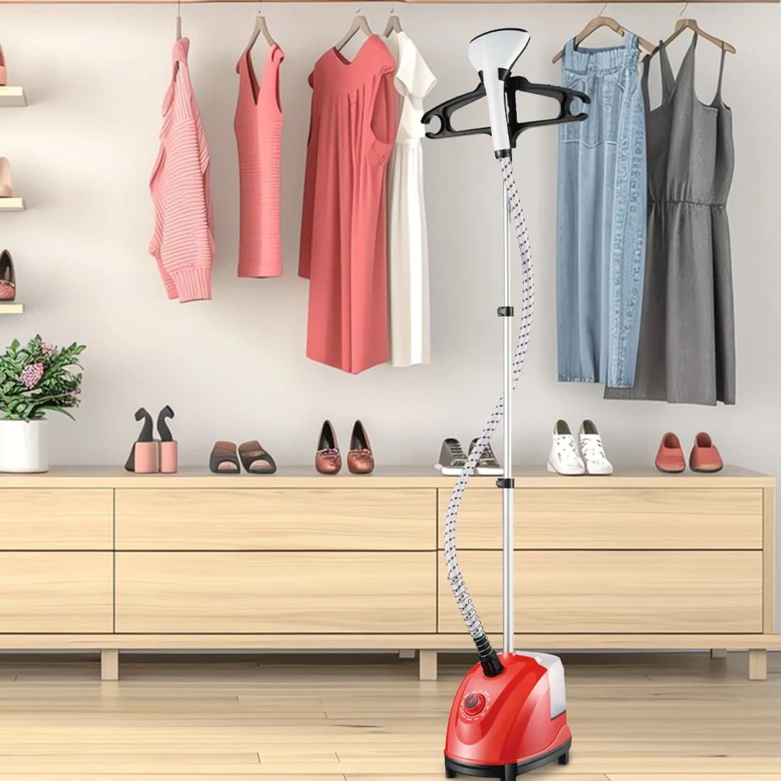 Effortless Crease Removal with This 1800W Upright Steamer - image 5