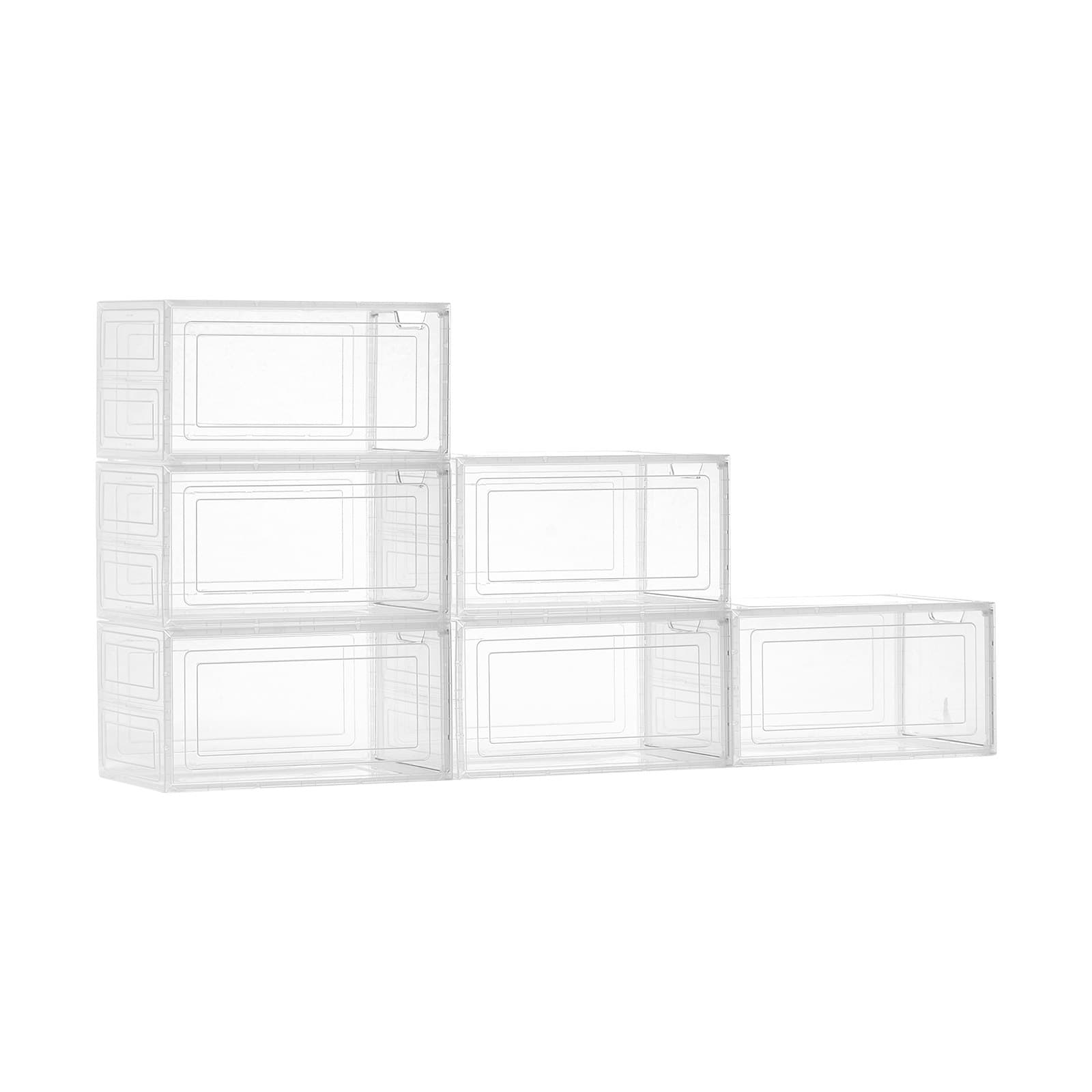 Set of Clear Stackable Shoe Organiser Boxes - image 6
