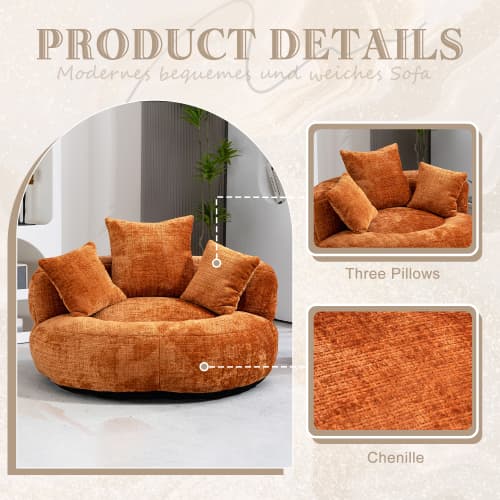 Unwind in Ultimate Comfort with Our High-Back Chenille Bean Bag - image 2