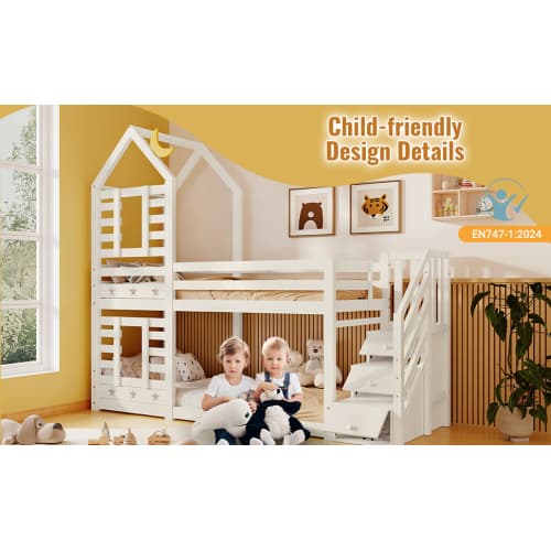 A Magical Cabin Bunk Bed with Clever Staircase Storage - image 25