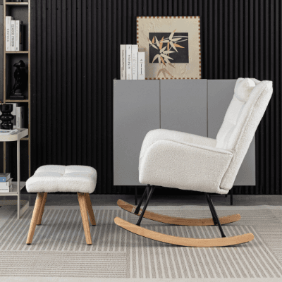 Discover Effortless Comfort in the Villalta Home White Rocking Chair - image 12