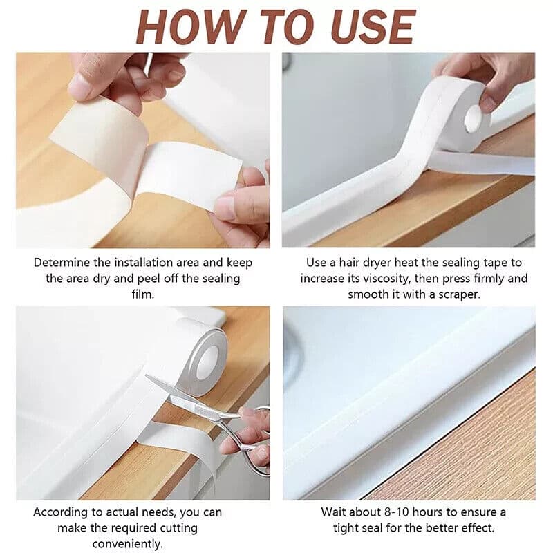 Transform Your Bathroom with Effortless Waterproof Sealant Tape - image 2