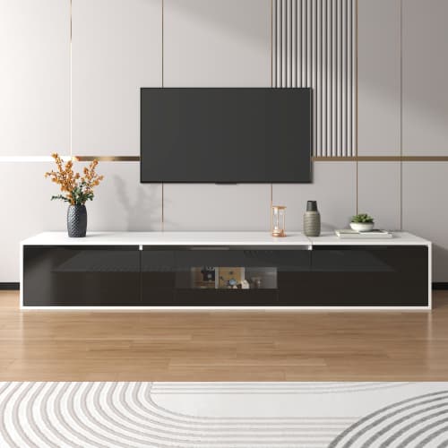 High Gloss TV Unit with Colour-Changing LED Lighting - image 5
