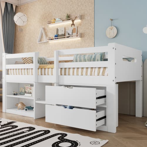 Transform Their Room with the Villalta Home White Single Storage Bed - image 3