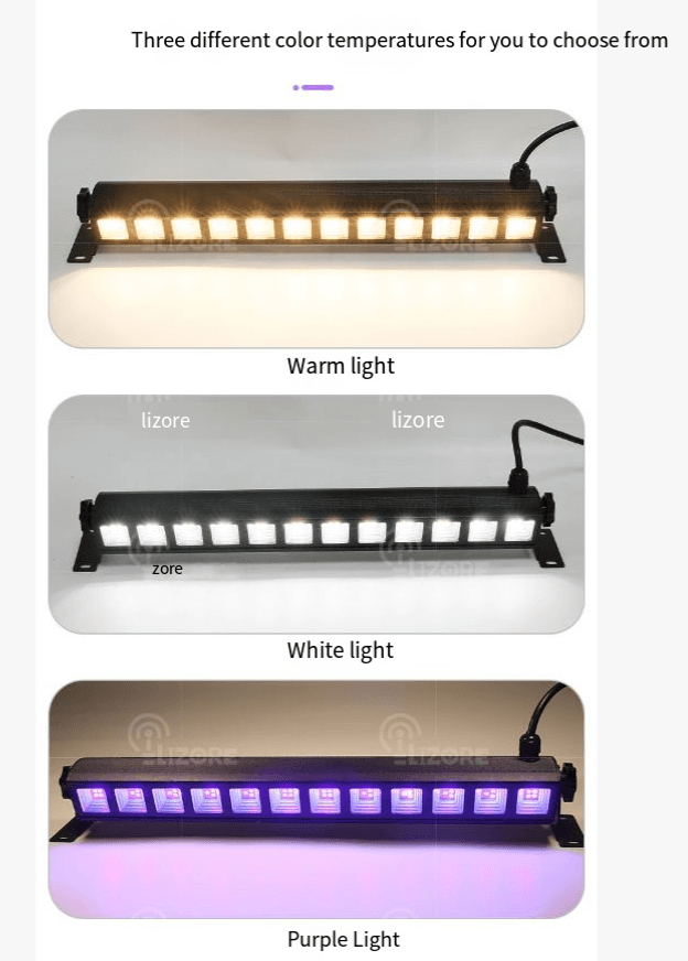 LED Wall Washer with Purple Ambient Light - image 2